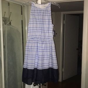 Old Navy S NWT blue and white striped dress.